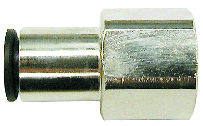 COILOCK PUSH-TO-CONNECT FEMALE CONNECTOR 1/4"F - 1/4" TUBE
