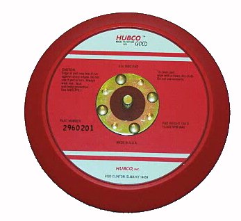 HUBCO SANDING PAD 6" TAPERED EDGE HOOK FACE