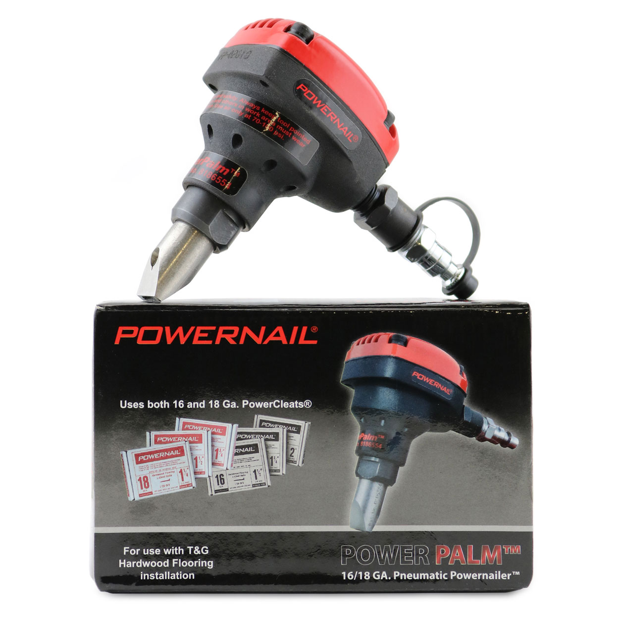 POWERNAIL PowerPalm PNEUMATIC SINGLE CLEAT NAILER 16 & 18G